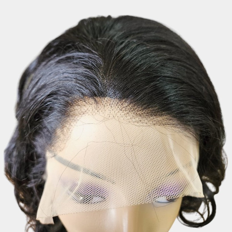 20” Fumi 1B Colour Full Frontal Lace Wig – 100% Human Hair | 13x4 Frontal