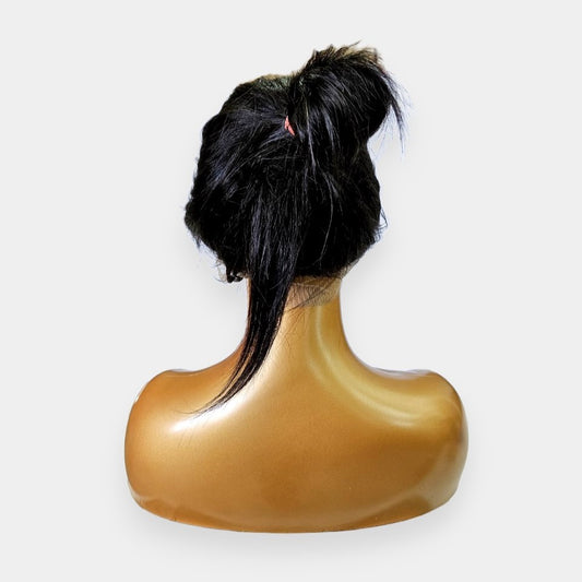 20” Straight 360 Frontal Lace Wig – 100% Human Hair | Ponytail & Updo