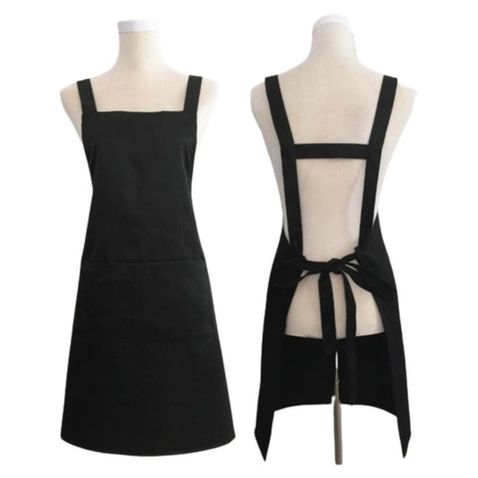 H-shape Adjustable Black Apron