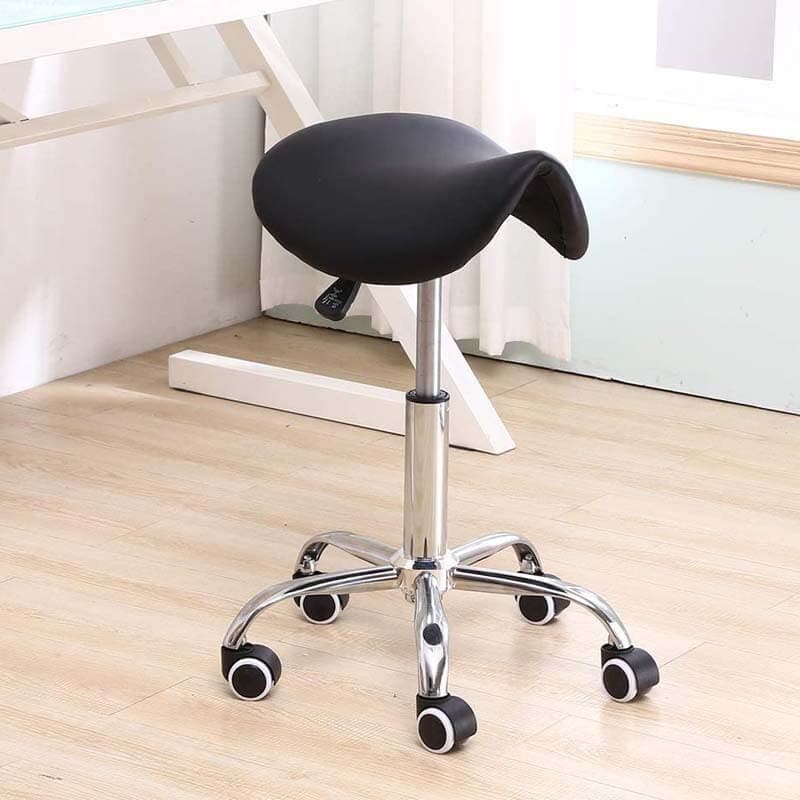 Adjustable Rolling Ergonomic Saddle Stool