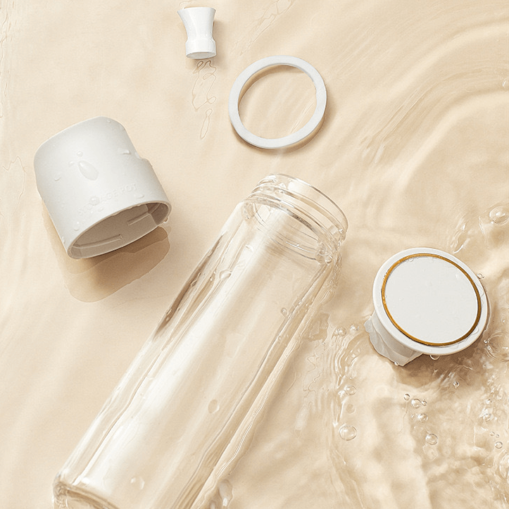 Auto Flip-open Anti-drip Oil Bottle - White