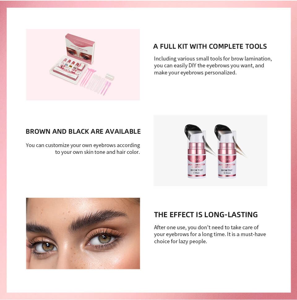 Brow Lamination & Tint Kit (Black & Brown)