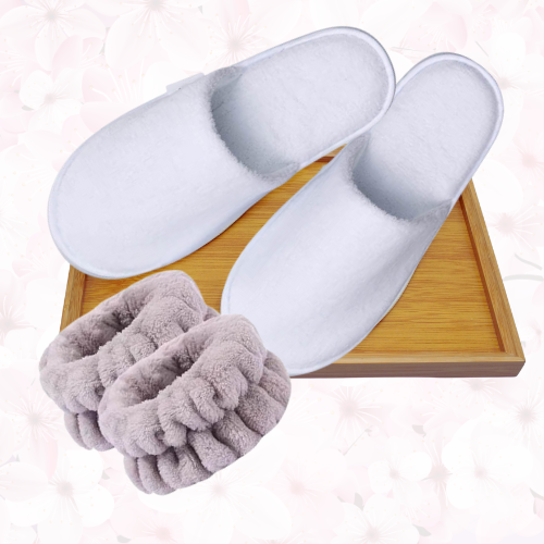 Luxury Slippers + Wrist Bands