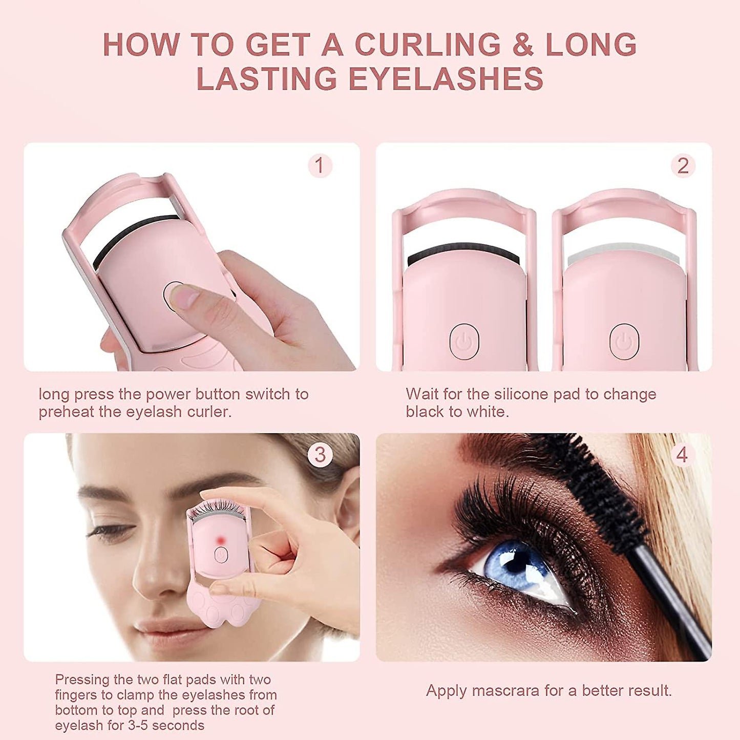 Cat Paw Electric Eyelash Heater Curler