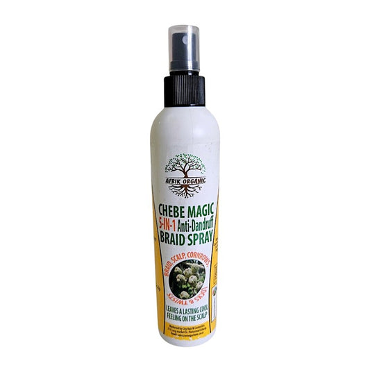 Afrik Organic Chebe Magic 5-in-1 Anti Dandruff Braid Spray (250ml)