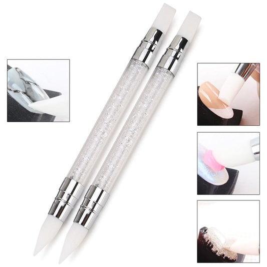 Crystal Dual Head Silicone Nail Art Sculpting Tool