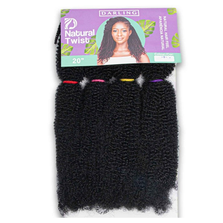 Darling Natural Twist 20″ – Long Smooth Texture Crochet Hair (2
