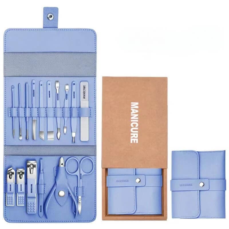 Deluxe Full Manicure & Pedicure Kit with Pouch