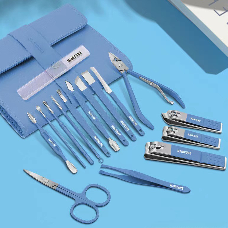 Deluxe Full Manicure & Pedicure Kit with Pouch