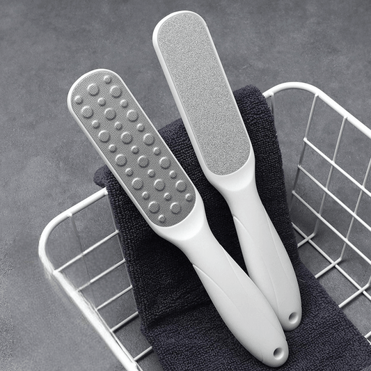 Double-Sided White Stainless Steel Foot File