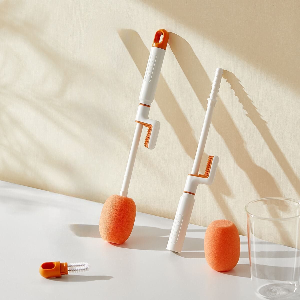 Extra-long 3-in-1 Orange Bottle & Straw Cleaner