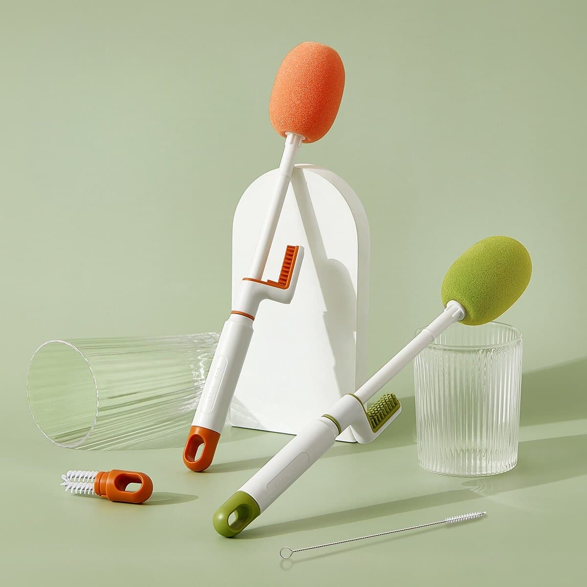 Extra-long 3-in-1 Orange Bottle & Straw Cleaner