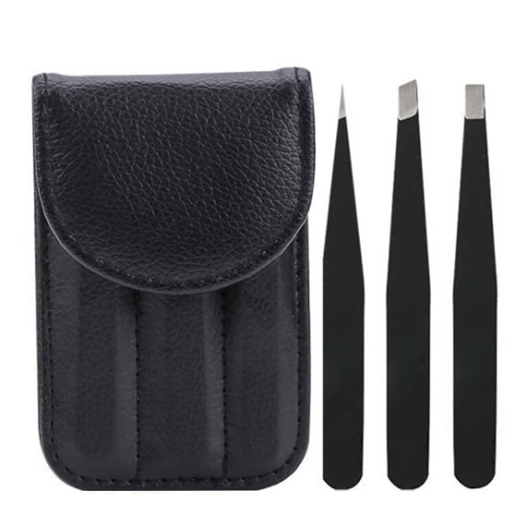 Eyebrow Tweezer Set with Travel Pouch