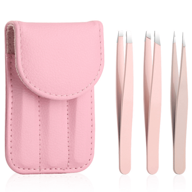 Eyebrow Tweezer Set with Travel Pouch