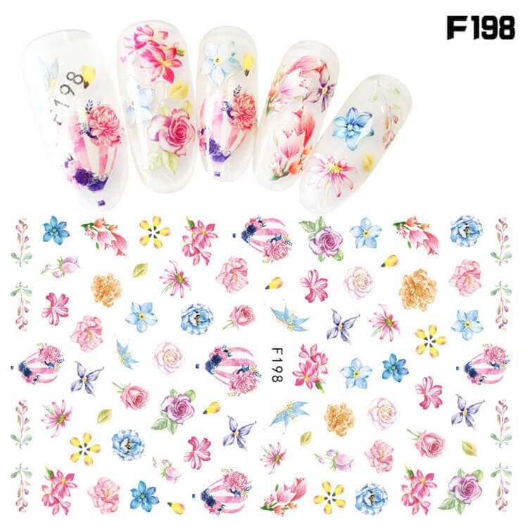 Flower Nail Art Stickers