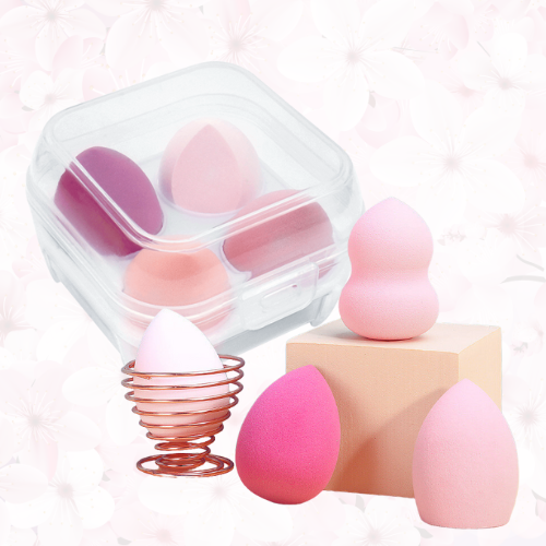 Beauty Sponge Quad + Sponge Holder