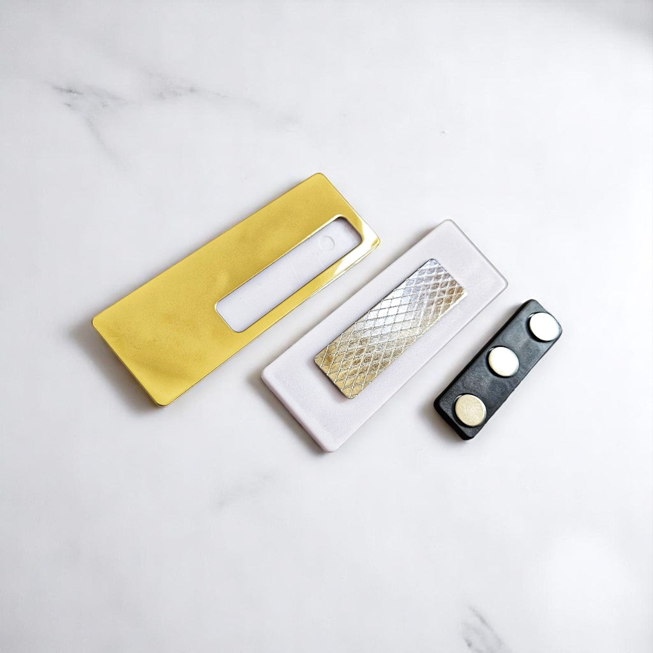 Customized Stainless Steel Magnetic Name Badge – Laser Engraved