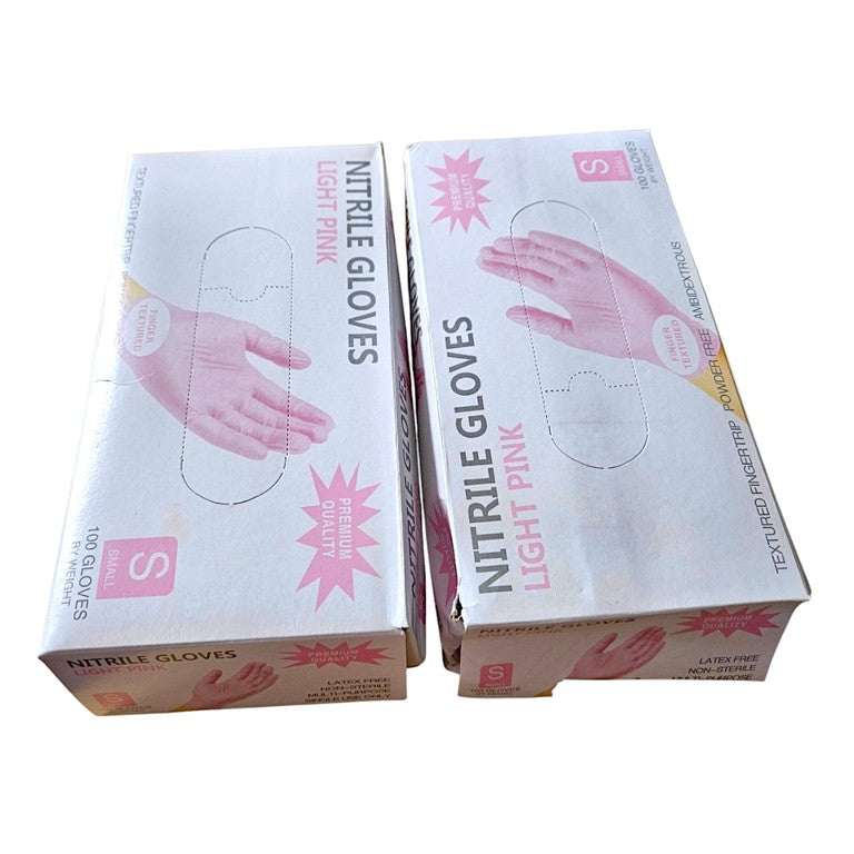Pink Nitrile Gloves (Unboxed Deal)
