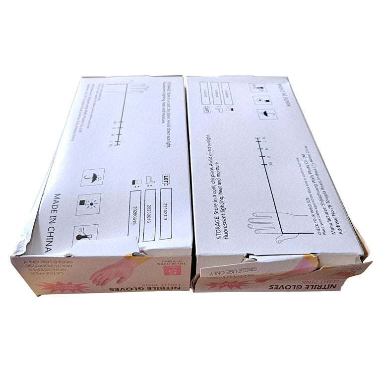Pink Nitrile Gloves (Unboxed Deal)