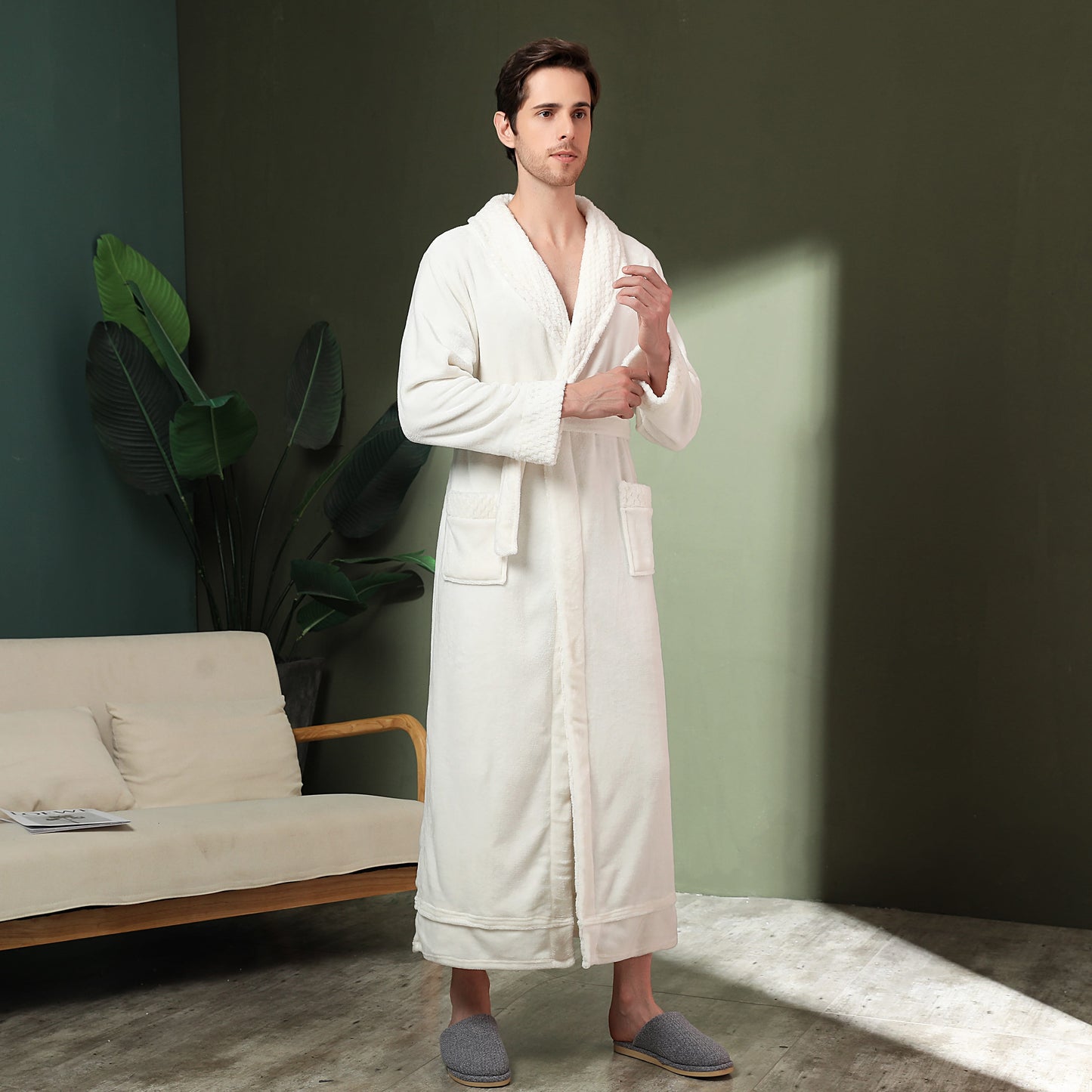 Luxury Extra-Length Flannel Fleece Gown