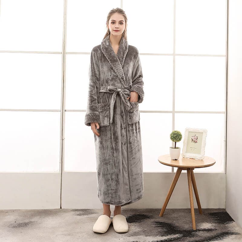 Luxury Extra-Length Flannel Fleece Gown