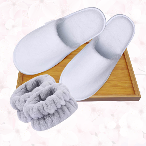 Luxury Slippers + Wrist Bands