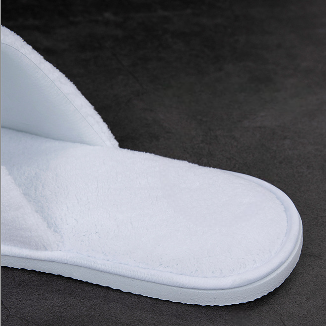 Luxury Hotel Slippers (7mm) - White/Grey