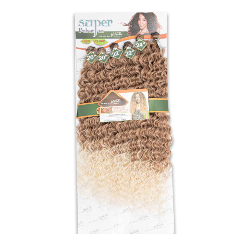 Magic Super Bohemian Lexi Weave 20"/22"/24" - Soft Curly Natural Finish (1 Pack per Head)