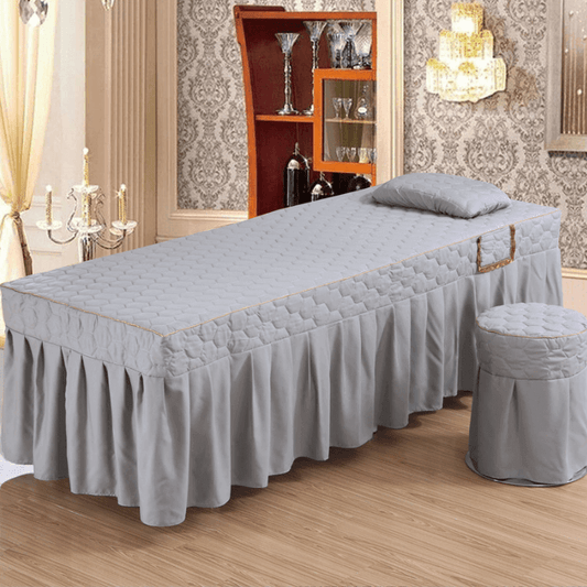 Quilted Massage Bed Cover with Hole