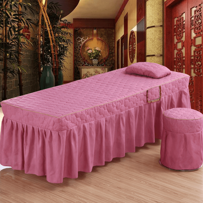 Quilted Massage Bed Cover with Hole