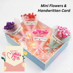 🎁 Mini Flowers & Handwritten Card (100% off)