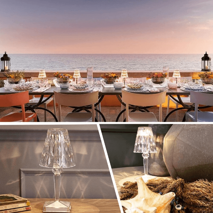 Mini Rechargeable LED Crystal Diamond Table Lamp