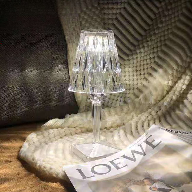 Mini Rechargeable LED Crystal Diamond Table Lamp