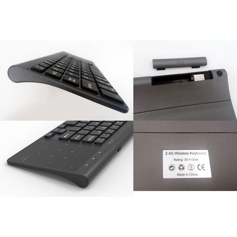Mini Dual Mode Wireless Keyboard with Touch Pad
