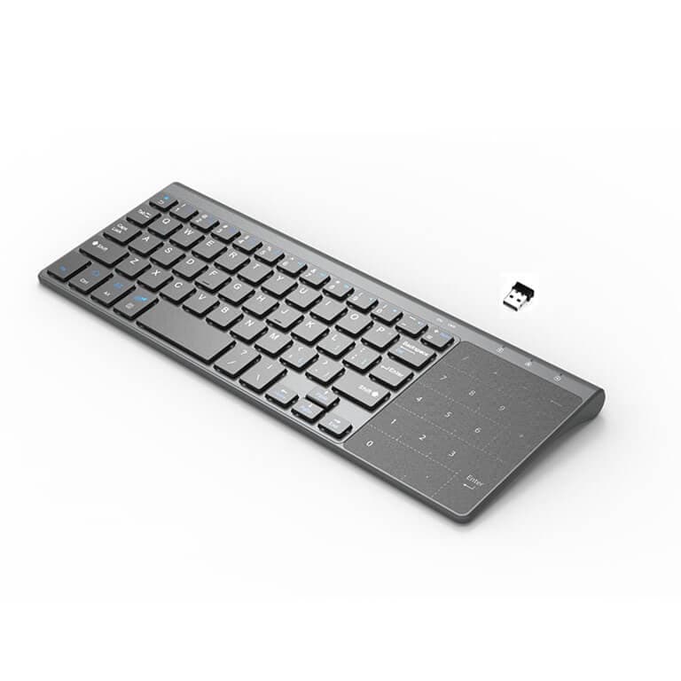 Mini Dual Mode Wireless Keyboard with Touch Pad