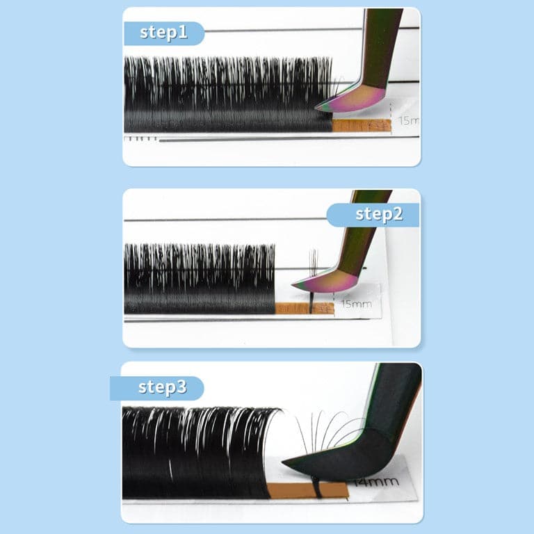 NAGARAKU Easy-fan Blooming Lash Tray Mixed Lengths / C / 8-15mm