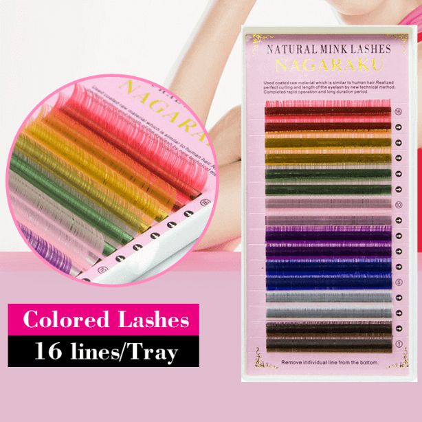 NAGARAKU Mixed Coloured Lashes 0.15/C