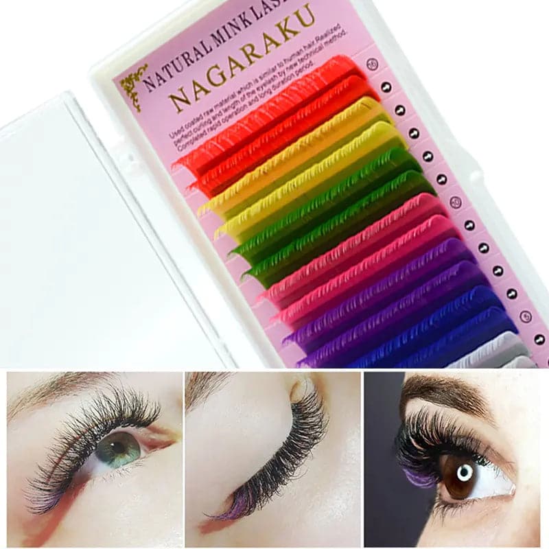NAGARAKU Mixed Coloured Lashes 0.15/C