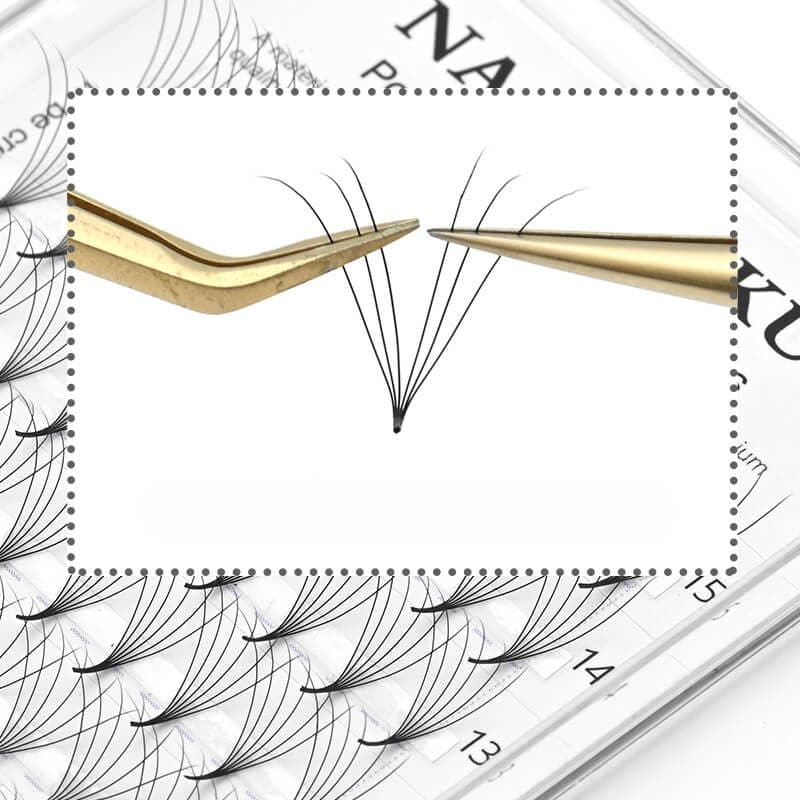 Nagaraku Premade Volume Fans Bulk Tray Mixed Lengths 9-14mm