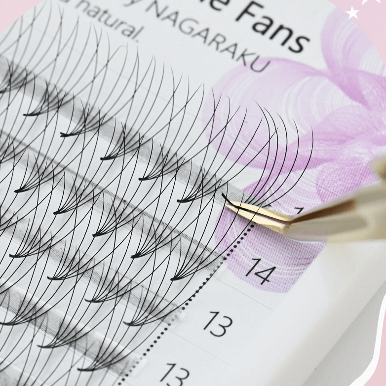 Nagaraku Premade Volume Fans Bulk Tray Mixed Lengths 9-14mm
