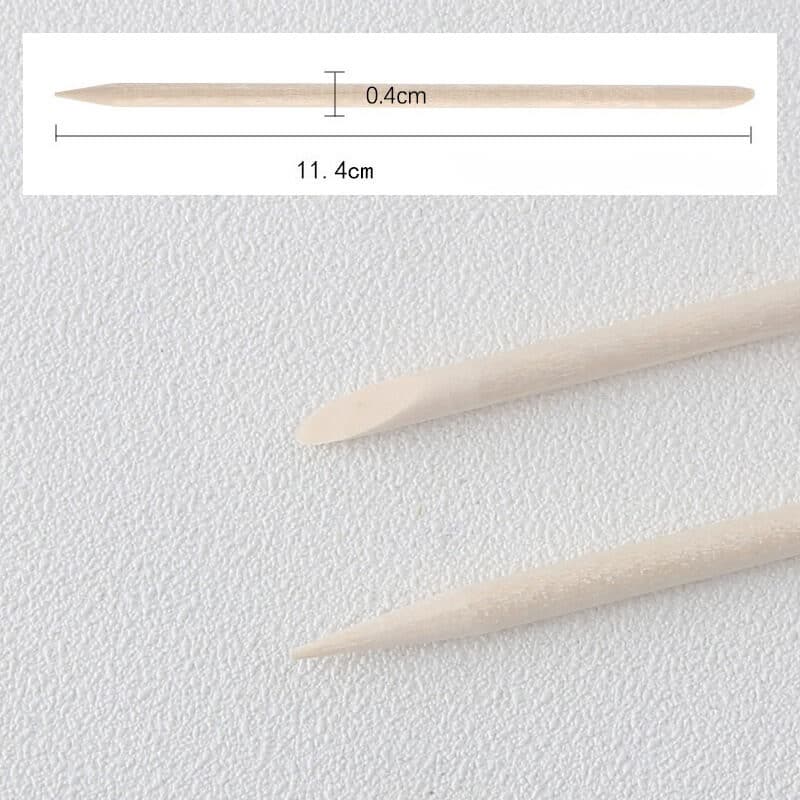 Nail Tool Double-sided Orange Wood Sticks (100 pcs)