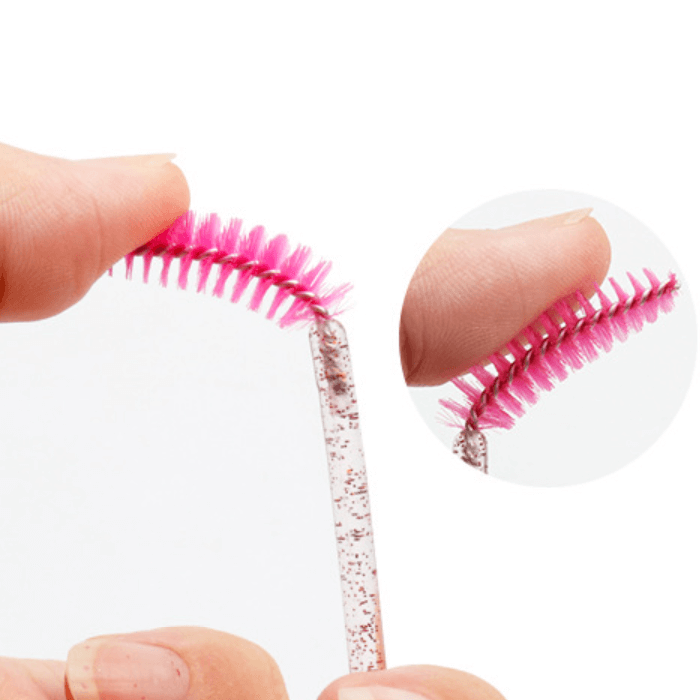 Pink Mascara Wand Spoolie Brushes (50 pcs)