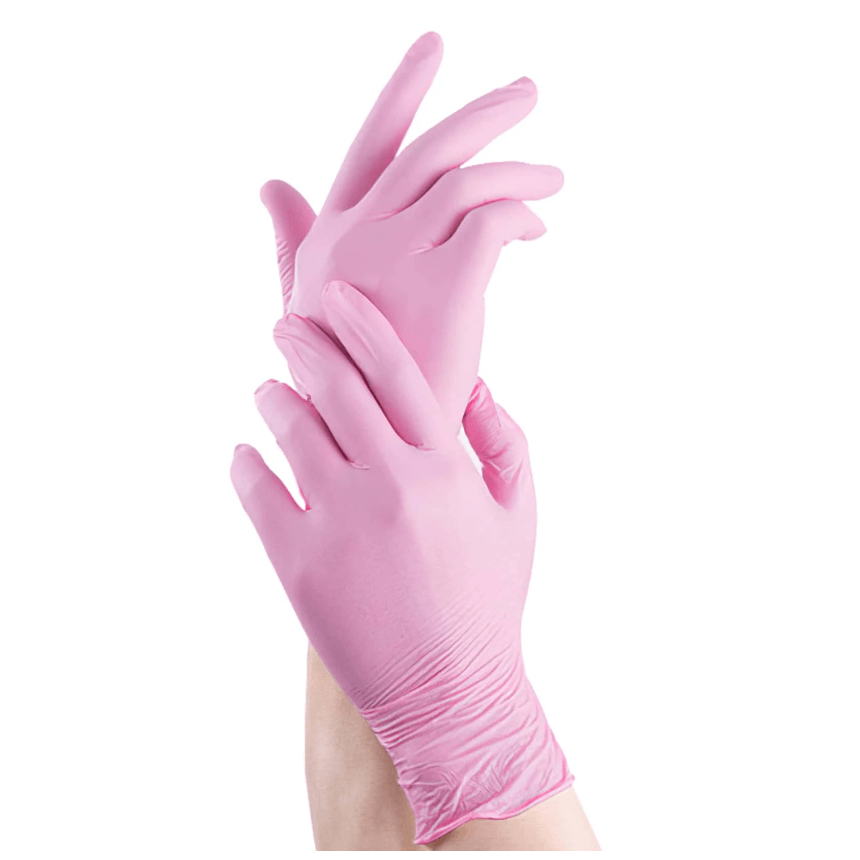 Pink Nitrile Gloves
