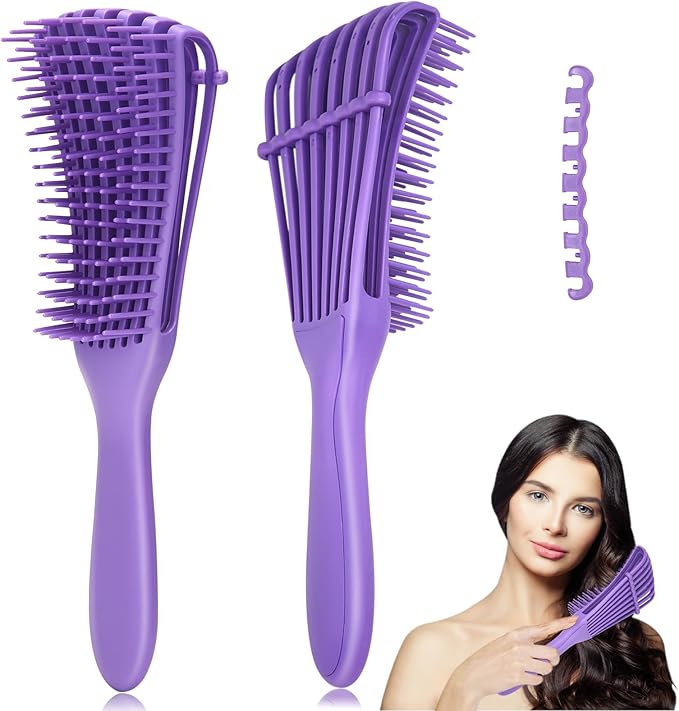 Detangle Wet Hair Brush - Purple