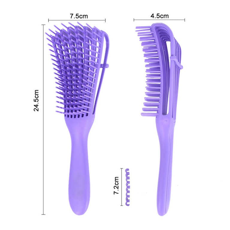 Detangle Wet Hair Brush - Purple