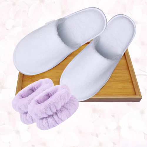 Luxury Slippers + Wrist Bands