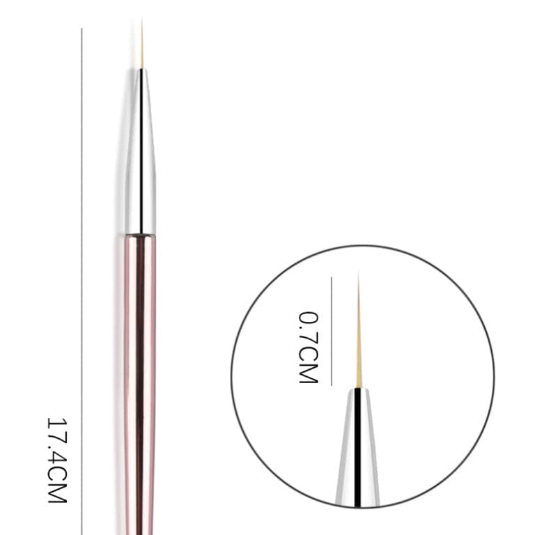 Rose Gold Fine Art Gel Brush Trio Set