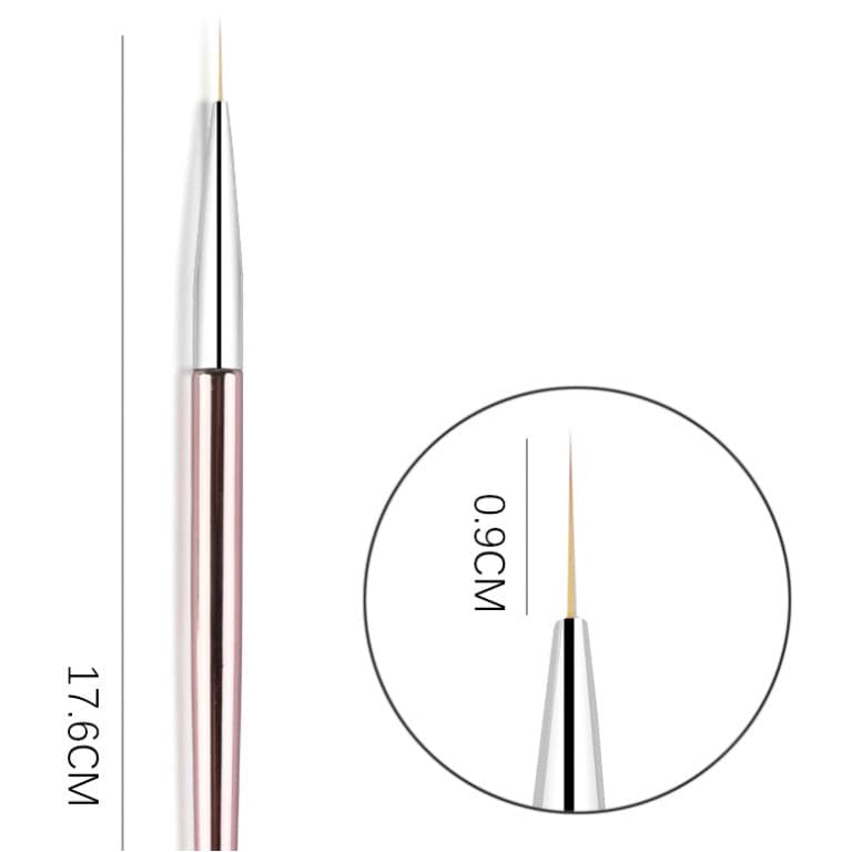 Rose Gold Fine Art Gel Brush Trio Set
