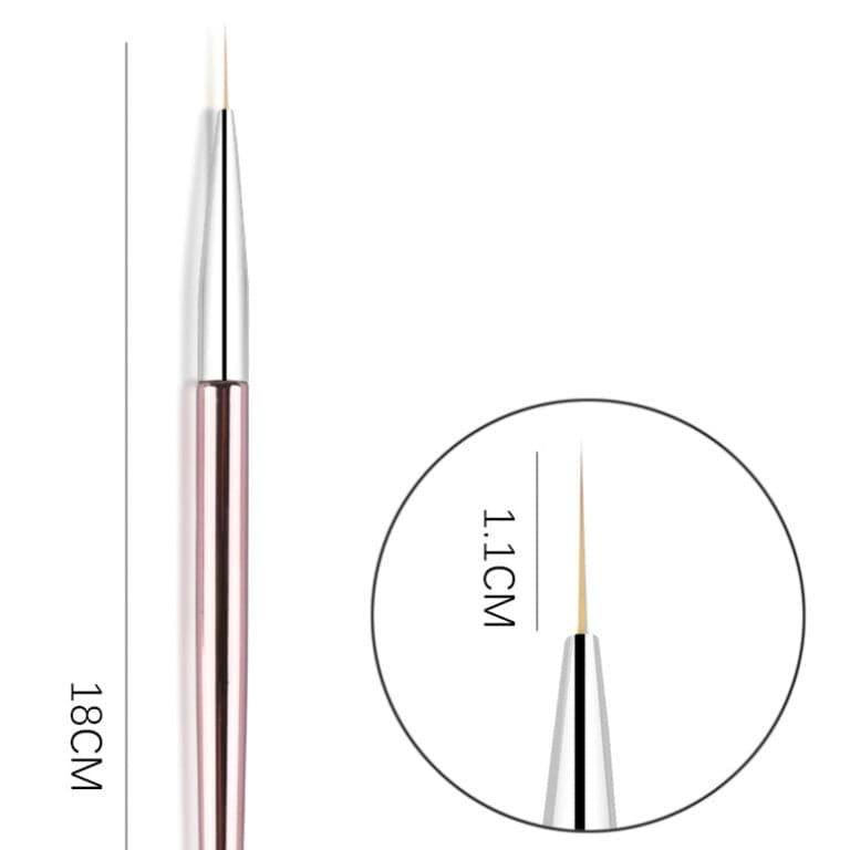 Rose Gold Fine Art Gel Brush Trio Set