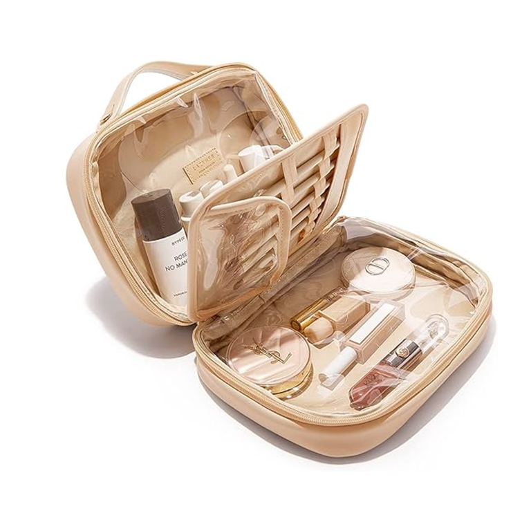 Soft Shell Makeup Bag with Brush Pouch